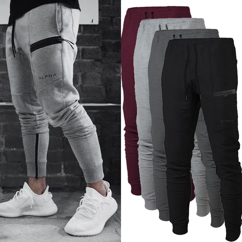 Sport Pant Fitness Byxor Sträcka Bomull Mäns Fitness Jogging Byxor Body Engineers Jogger Utomhus Slacks Workout Pant Sweat Pants Gym