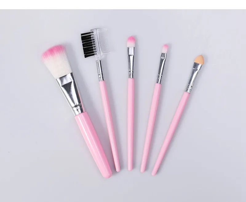 O.TWO.O 5PCS/LOT Makeup Brush Set Soft Synthetic Hair Eye Shadow Foundation Powder Lip Make Up Brushes Cosmetic 5 sets/lot