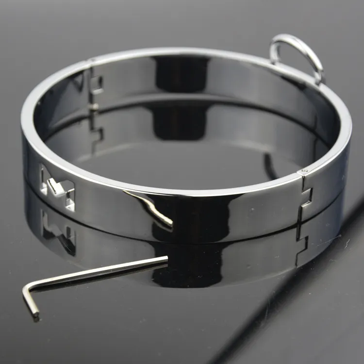 Edelstahl Halsband Sklave Metall Halsband Sexsklavin Rollenspiel Halskette für Frauen Fetisch Zurückhaltung BDSM Bondage