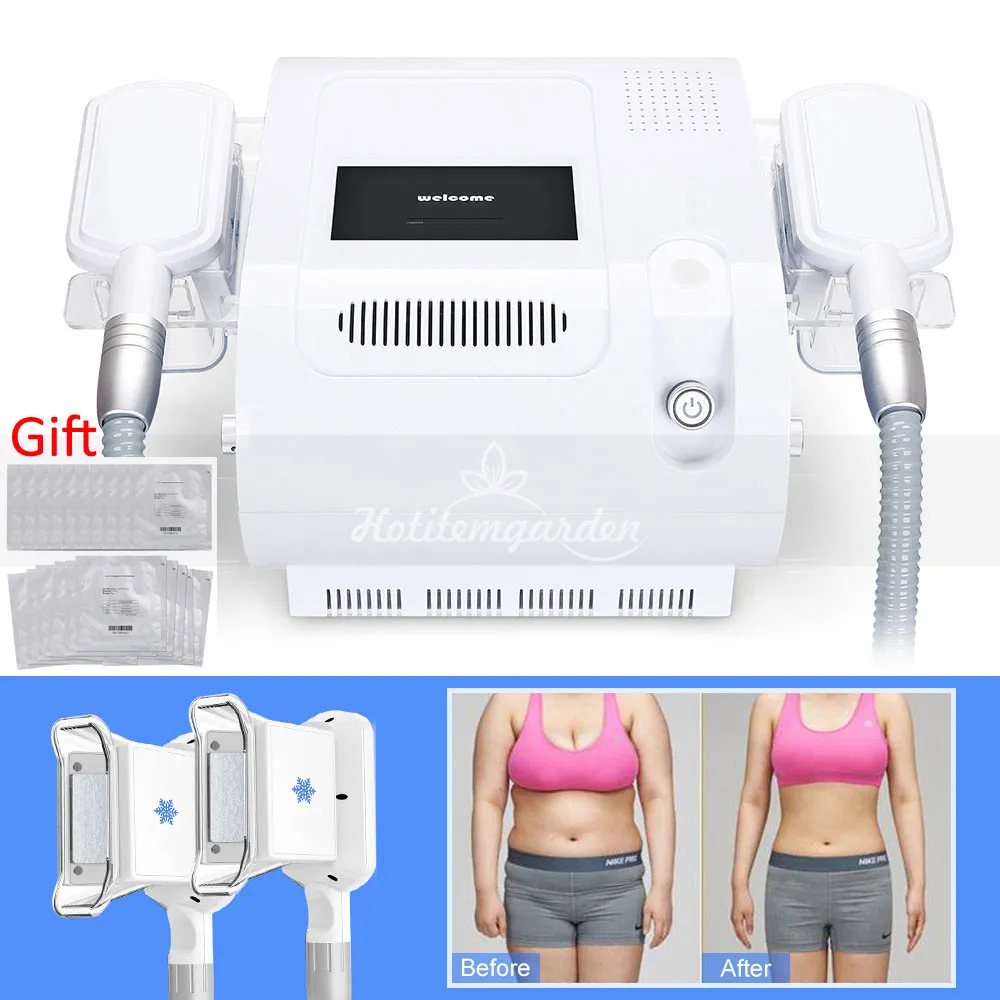 Professional Double Handles Freeze Fat Freezing Shape Cool Vacuum System Body Sculpting Body Slimming Cellulite Removal Machine
