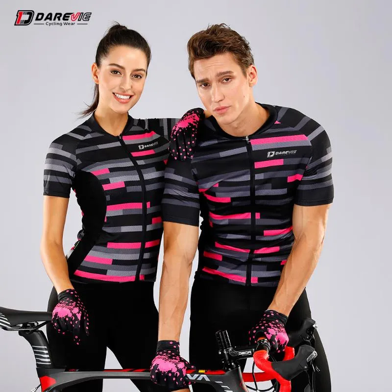 Darevie Mannschaft-Radfahren Jersey Pro Cycling Jersey kühle Breathable Quick Dry Männer Frauen Lady Bike Race MTB Straßen