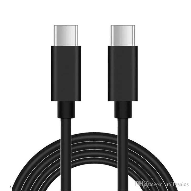 USB C To C-kabel Type C-kabels PD oplaadsnoer voor S20 Note 10 Opmerking 20 Ondersteuning PD 25W 3A Snelle lading Adapter DHL verzending