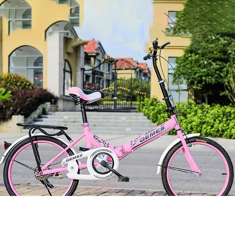 Bicicleta hotsell plegable rosa