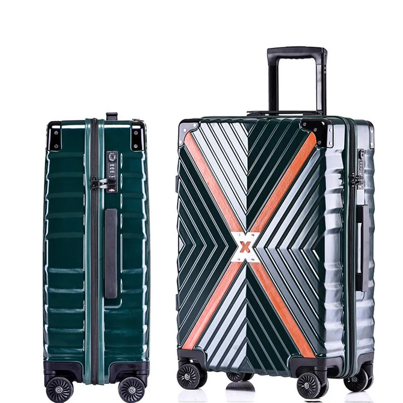suitcase carry onTravel Bag Carry OnV Waterproof Tote PU Large capacity Aircraft Duff Bag Women s With Shoes trolley
