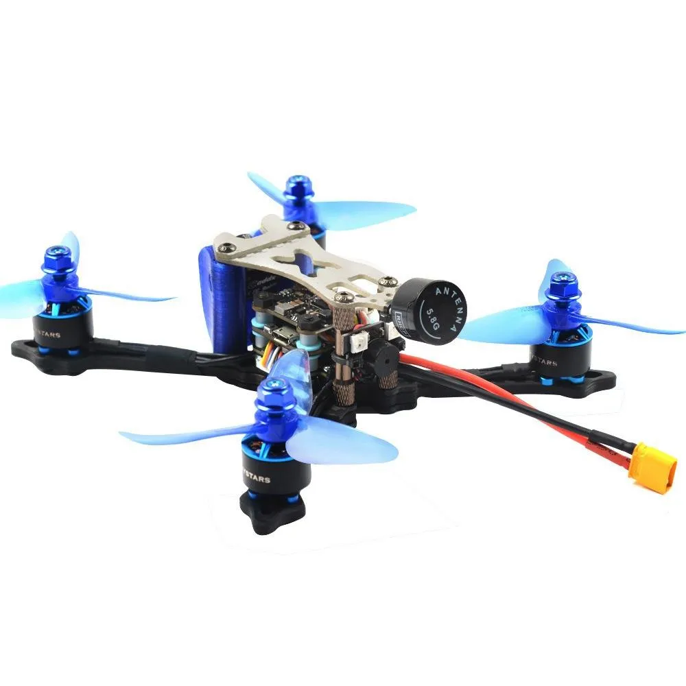 Skystars Ratel 140X 6S FPV Racing Drone F4 8K OSD 40A Blheli_S avec 200mW VTX Runcam Nano 2 Cam BNF - Récepteur Flysky IBUS