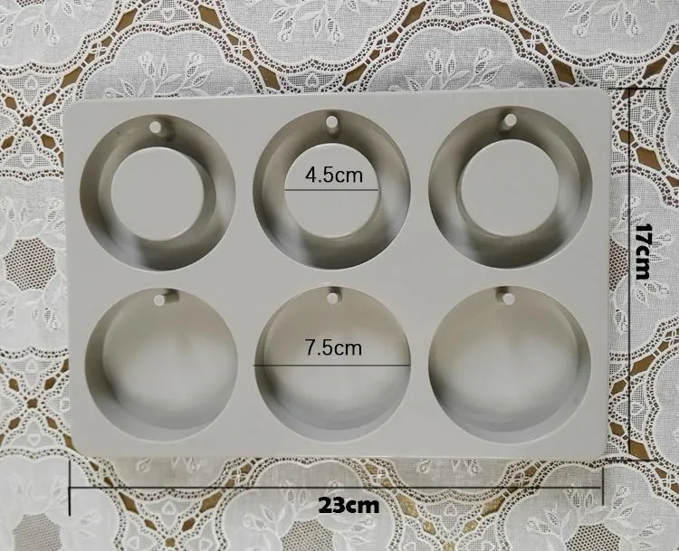 Aromathérapie maison savon moule silicone ovale moule carré avec des trous