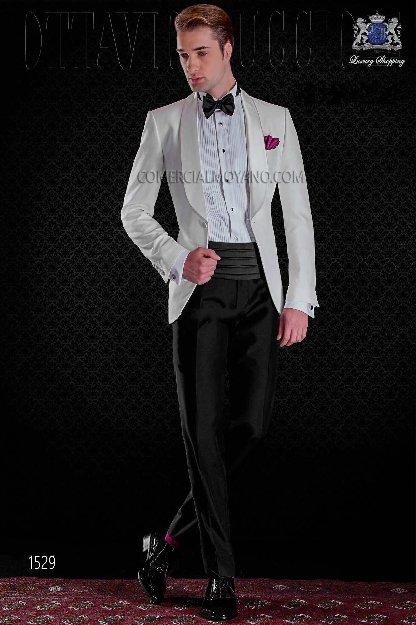 Elfenben Satin Mens Bröllop Tuxedos Sjal Lapel Groom Groomsmen Tuxedos Man Blazers Jacka Excellent 2 Piece Suit (Jacka + Byxor + Tie) 1478