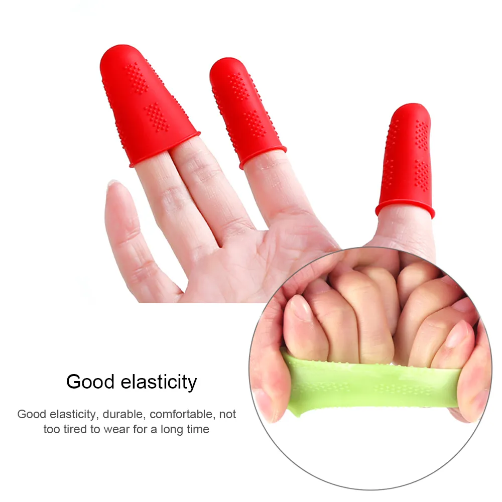 Silicone Finger Protector Sleeve Cover Anti-cut Heat Resistant