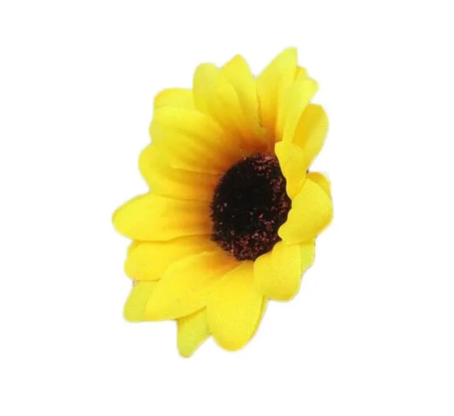 2.8 Sunflower Buds Artificial Silk Flower Heads For Wedding Home Bridal Bouquet Decoration