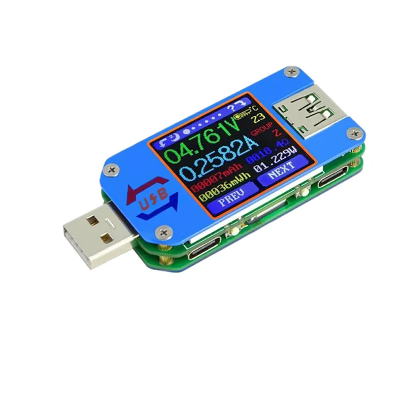 Freeshipping per App Usb 2.0 Type-C Lcd Voltmetro Amperometro Misuratore di corrente Misuratore di carica della batteria Tester di resistenza del cavo