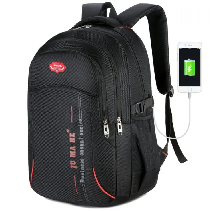 2019 Pacotes ao ar livre mochila moda knapsoack computador pacote grande bolsa de lona bolsa de viagem sportoutdoor pacotes laptop saco preto a6066