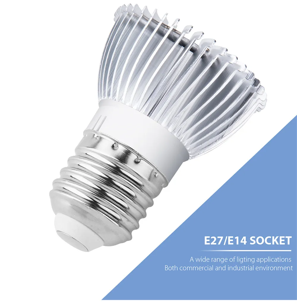 Lampe De Croissance E14 Pour Plantes D'intérieur - Spectre Complet 18W LED - Pour Semis, Fleurs, Plantes Grasses