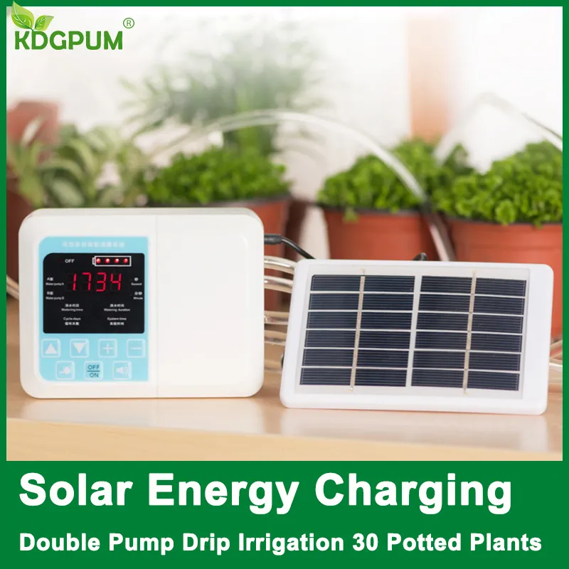 New Intelligent Garden Automatic Watering Device Solar Energy Charging Potted Plant Drip
