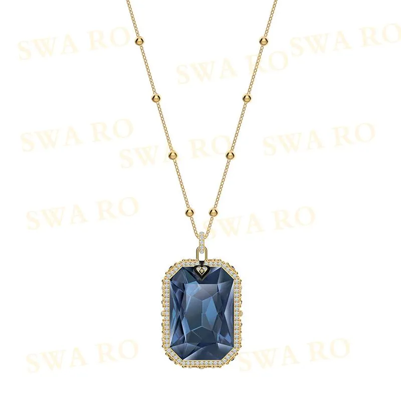 Moda luxo pingente colar de cristal mulheres jóias delicadas e simples acessórios
