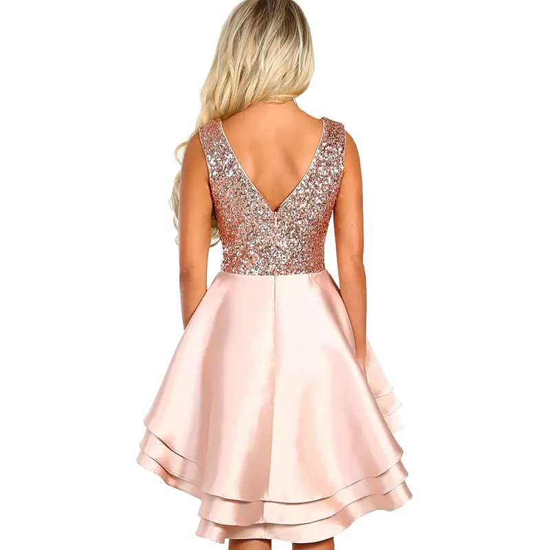 green emerald velvet dress Sequin Shine Skater Dress main image 0
