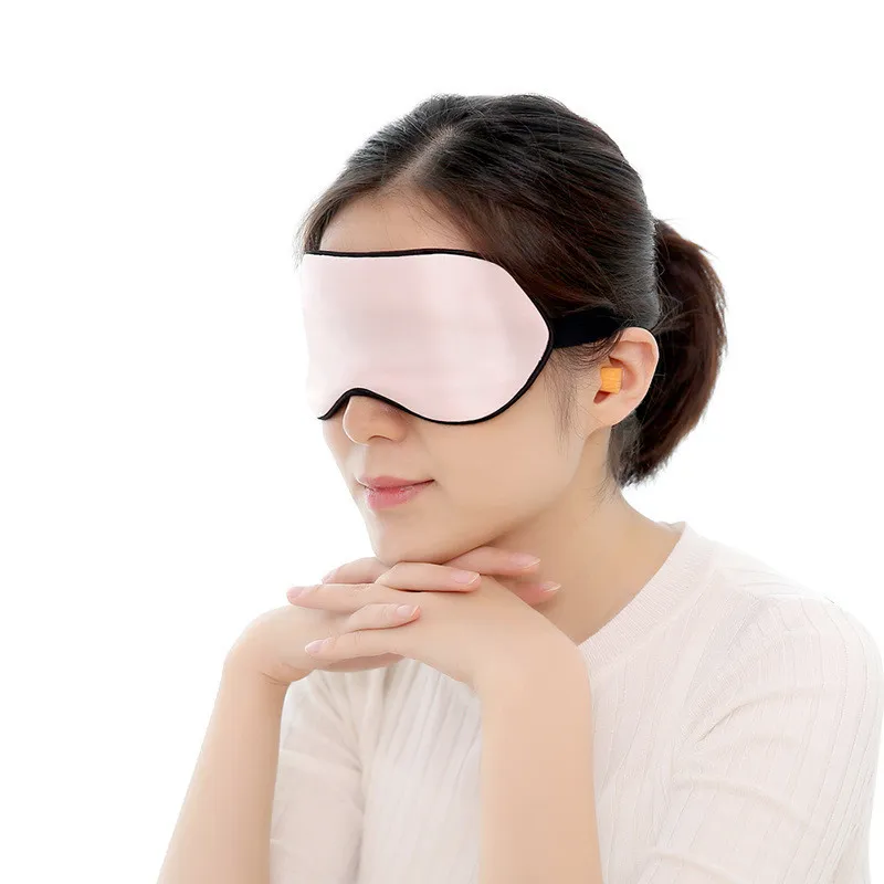 Solid Satin Sleep Glasses Eye Shading Masks Lunch Break Blindfold For Sleep Eye Protection Sleep Band (5)