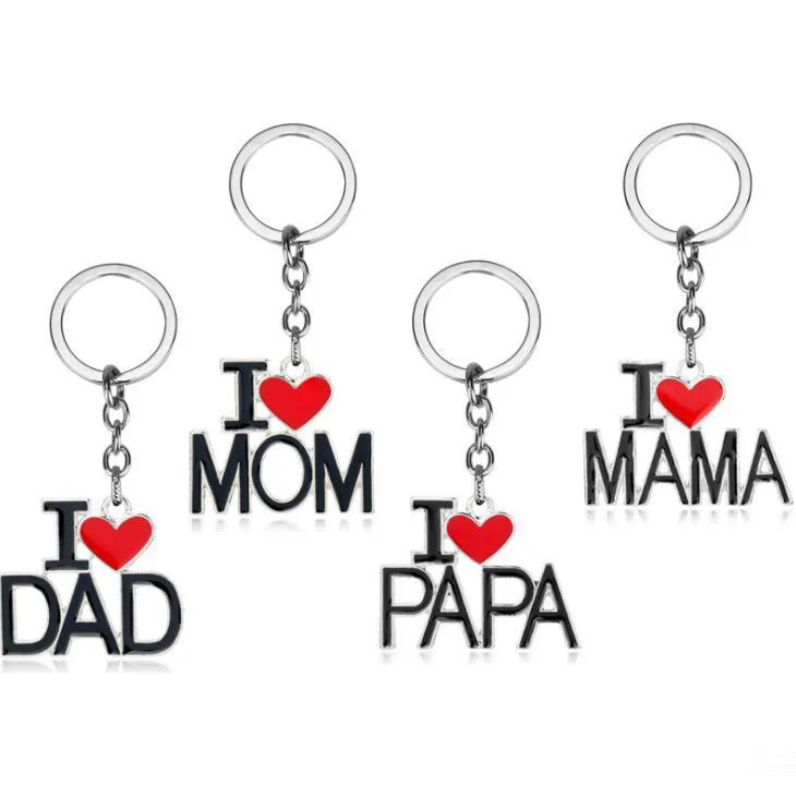Regalo Emozionale Mamma Papà Portachiavi Per Figlia Con Messaggio D'amore - Regalo Per Compleanno, Natale, Argento, Personalizzato Portachiavi Per Figlia Regalo