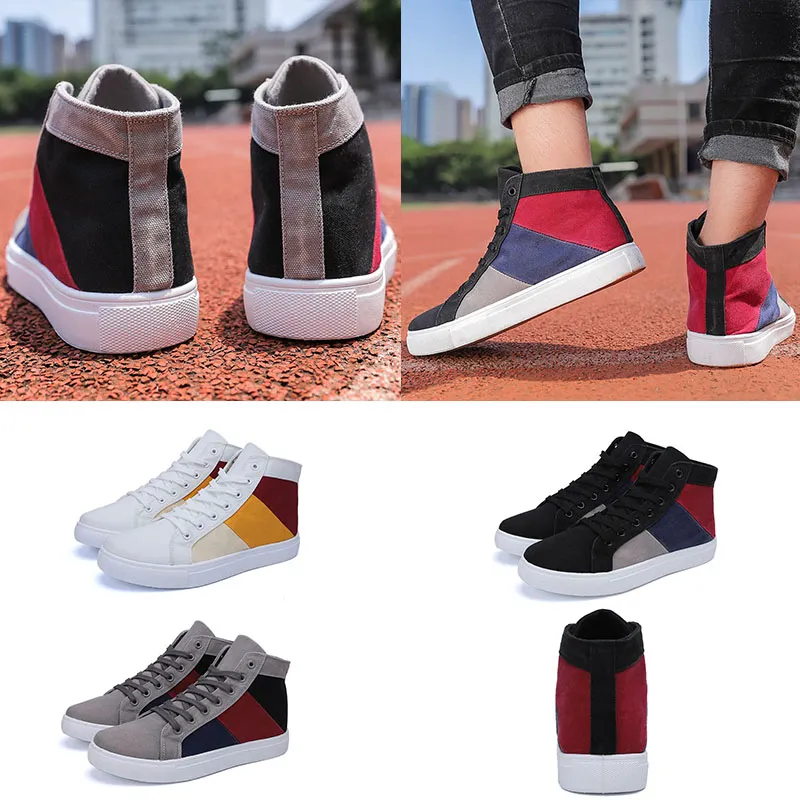 Chaussures de marque de vente chaude mode hommes femmes baskets en toile triple noir blanc rouge bleu mode skate chaussures décontractées 3944