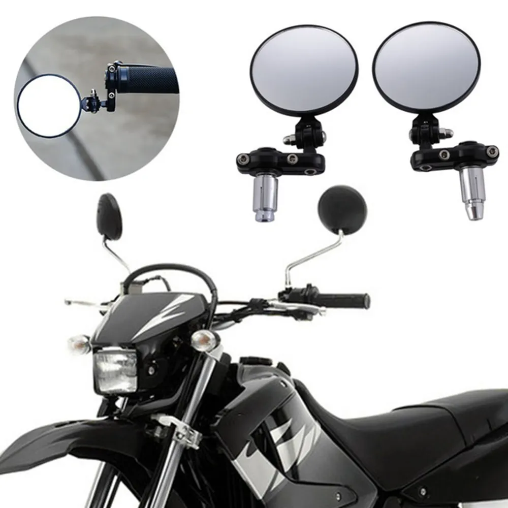 Freeshipping Universal Motorcycle Scooter 7/8 22mm Diameter Stuur Draaibare Inklapbare Achteruitkijkspiegel voor Straat Auto Universele Scooter