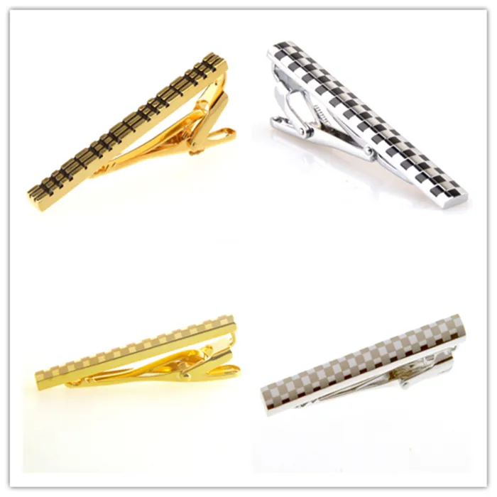 Laser Tie Clips 4 styles men's alloy Neck clips metal Neck tie Clip For Business Necktie father tie Clip Christmas gift free TNT Fedex