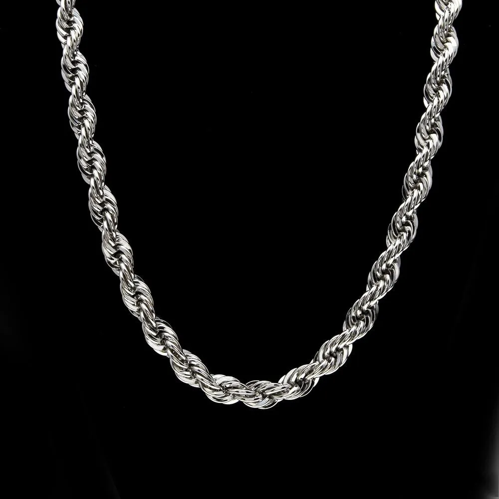 10mm Thick 76cm Rope Twisted Chain 24K Gold Plated Hip Hop 10mm Thick 76cm Rope Twisted Chain 24K Gold Plated Hip Hop