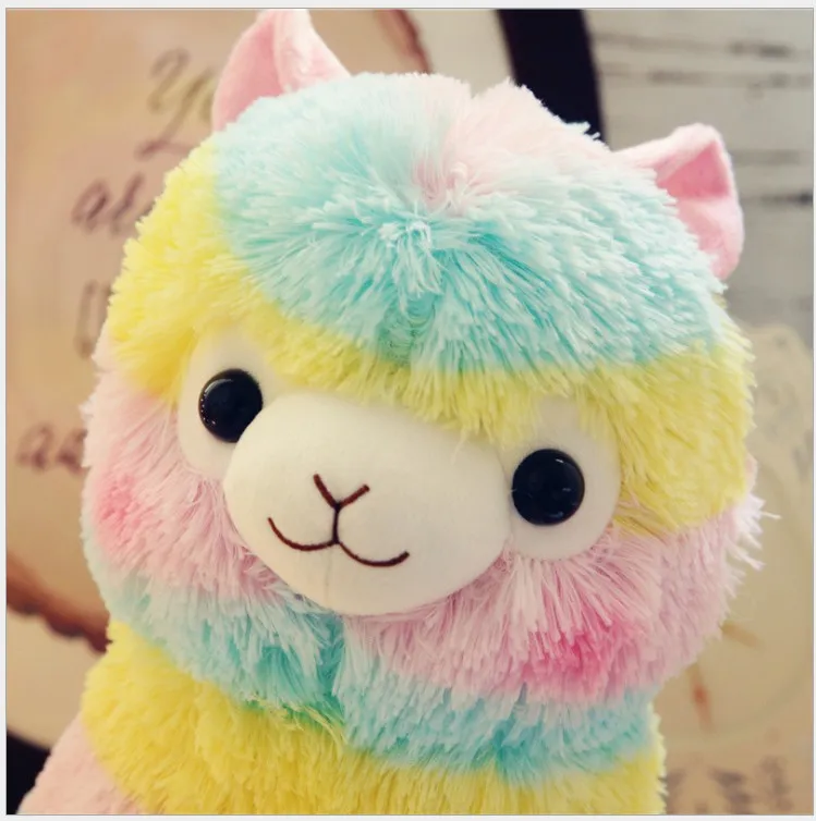 まとめ売り　アルパカッソ　即購入可能　バラ売り可能 ぬいぐるみ ラマのぬいぐるみレインボーアルパカぬいぐるみ 20cm かわいい