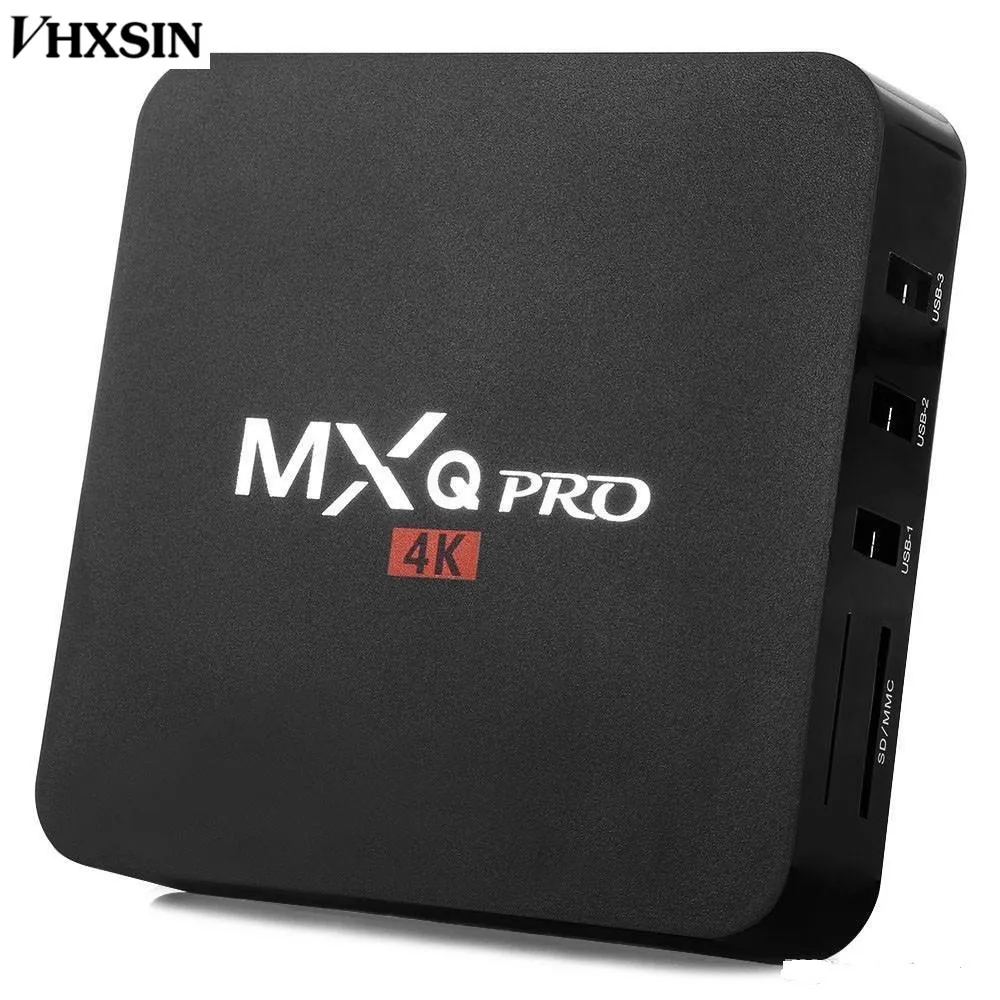 1GB + 8GB MXQ PRO 4K AndroidテレビボックスAllwinner H3クワッドコアAndroid 7デュアルWifiスマートテレビX96ミニセットトップボックス