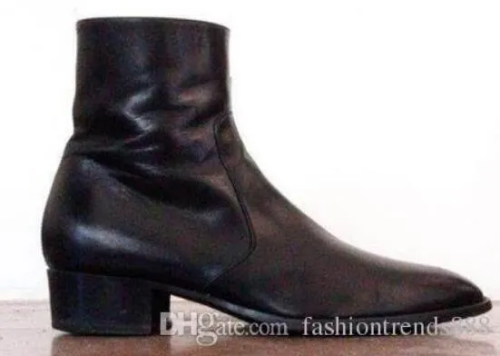 Mens zip up ankle boots sale