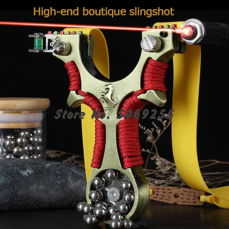 Liga High Power SlingShot 2020 Nova Linha Vermelha Laser Rápido Pressing Catapulta de Couro Adequado para Entretenimento Esportivo ao Ar Livre