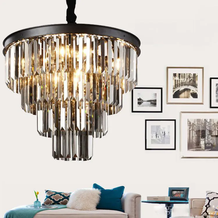 Black iron crystal chandelier clearance