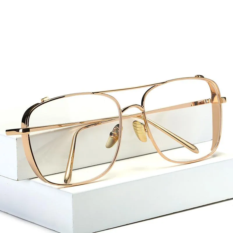 高級ファッションメガネフレーム2016年の光学フレームの眼鏡のクリアレンズの読書コンピューターMyopiaチタンフレーム人気の男性8989