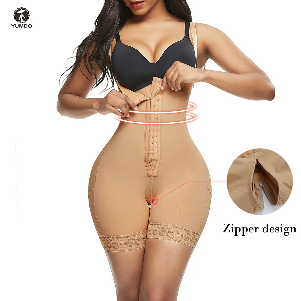 YUMDO 3 Row Hook Body Shaper Butt Lifter Women Body Shaper Tummy  Compression Underwear Adjustable Straps Shapewear Crotch Zipper T200529  From Linjun09, $62.58