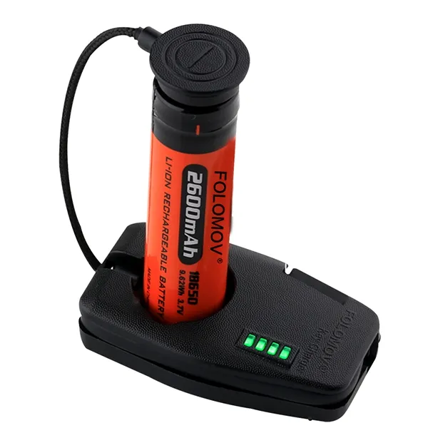 Seyahat için Folomov Taşınabilir Anahtar Boyutu Manyetik USB Pil Şarj Cihazı