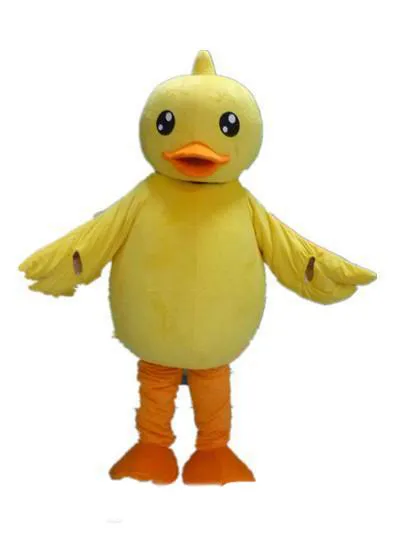 2019 Factory Outlets hot yellow duck mascot costume with a big mouth for adult to wear