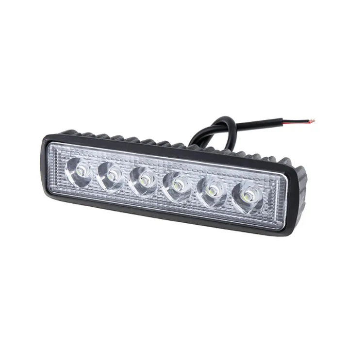 Taşıma ışığı 18W Motosiklet Elektrikli Araç Led İş Hafif Bar Taşkın Offroad Araba Tekne Kamyonu Sürüş Sis Otomobil Far İş lambası