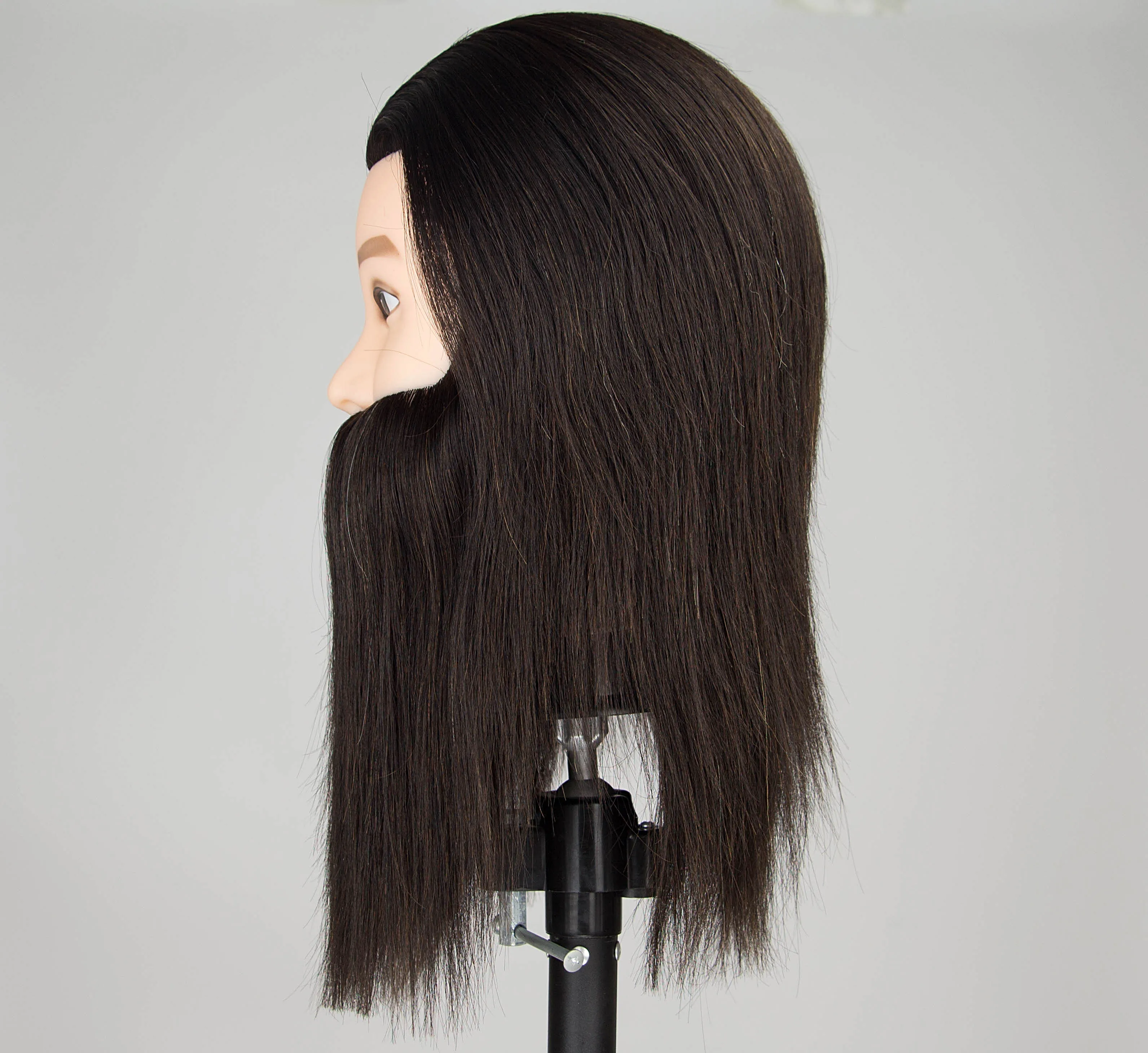 Male Mannequin Head 100% Human Hair Haircut Training Manikin Doll