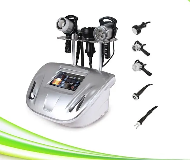 Spa Salon 5 i 1 Professionell hudstramning Radiofrekvens RF Cavitation Slimming Machine