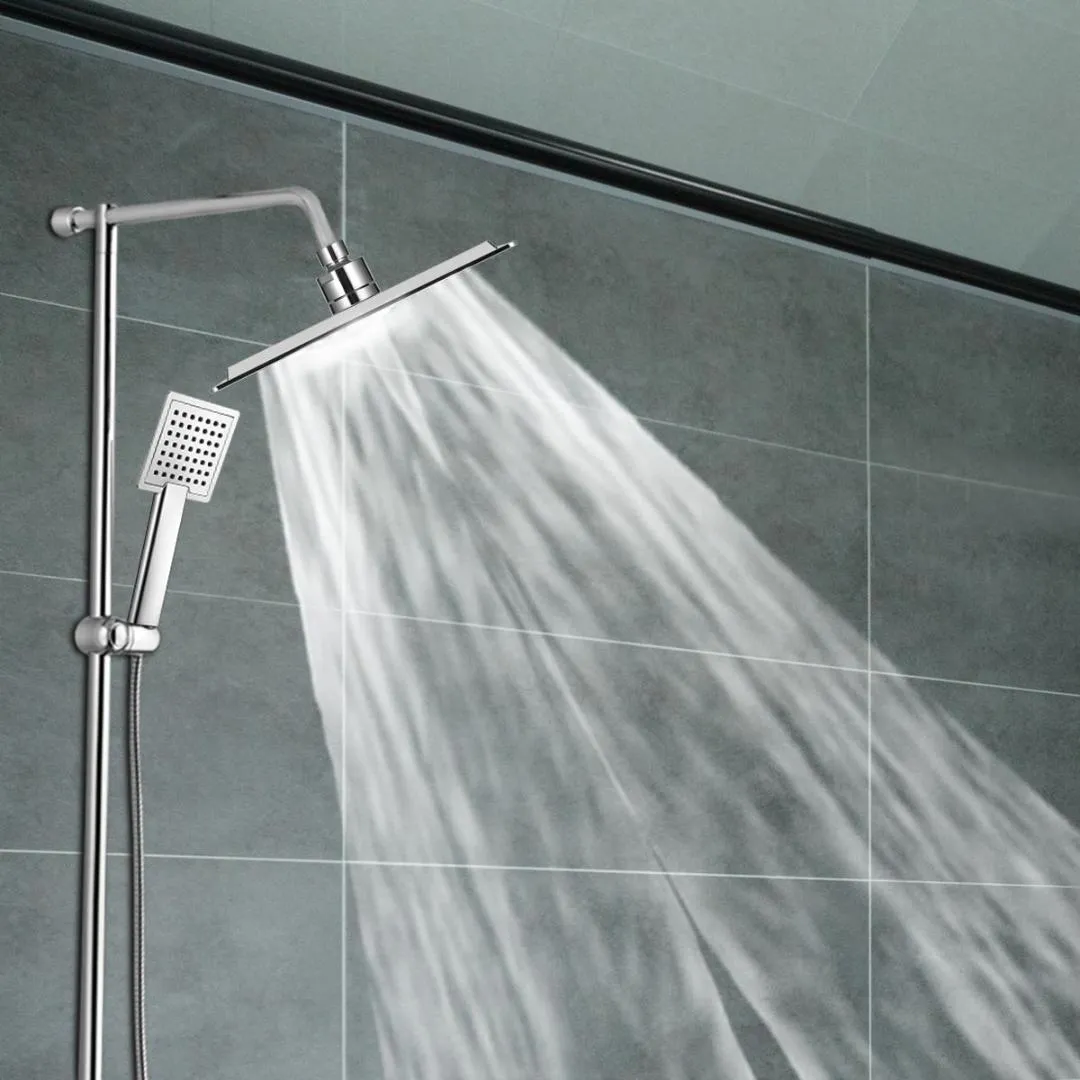 Ultra Thin 30x30cm Square Rainfall Shower Head With 12 Inch Dripping