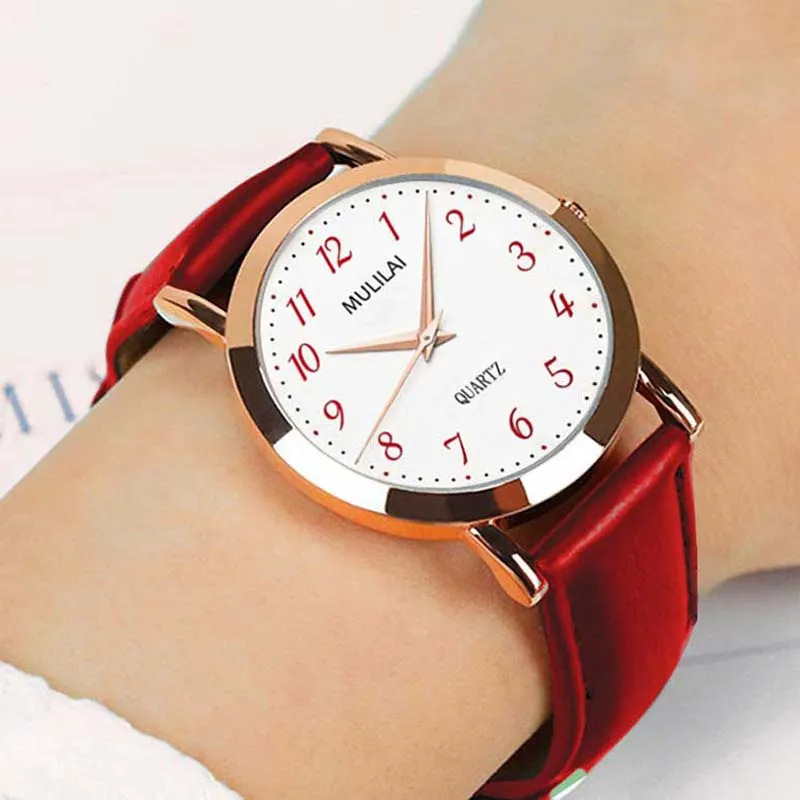 Rose gold dw style Women watch Fashion Ladies Brand Women Quartz Wrist clock Female Needle leather Wristwatch Relogio feminino