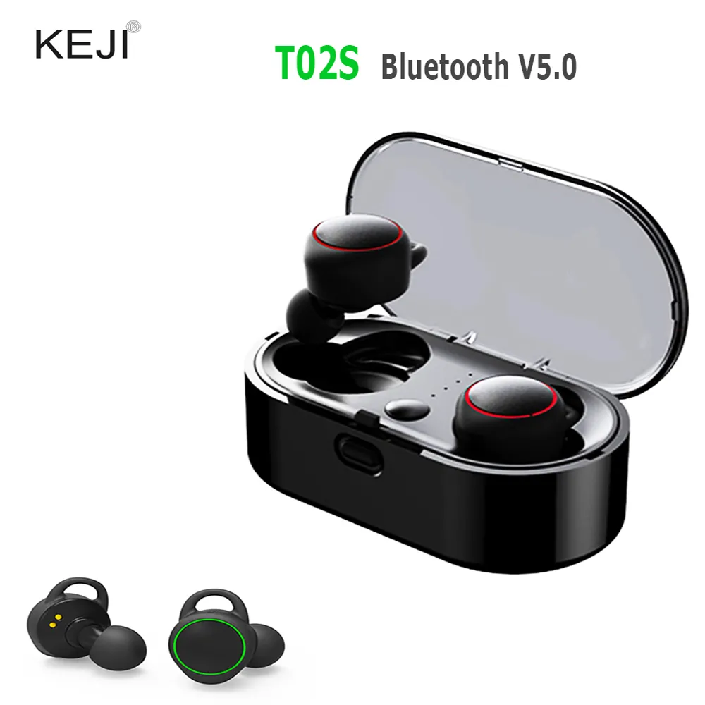 TO2S In Ear Bluetooth 5.0 Sports Headset Earphone With Charging