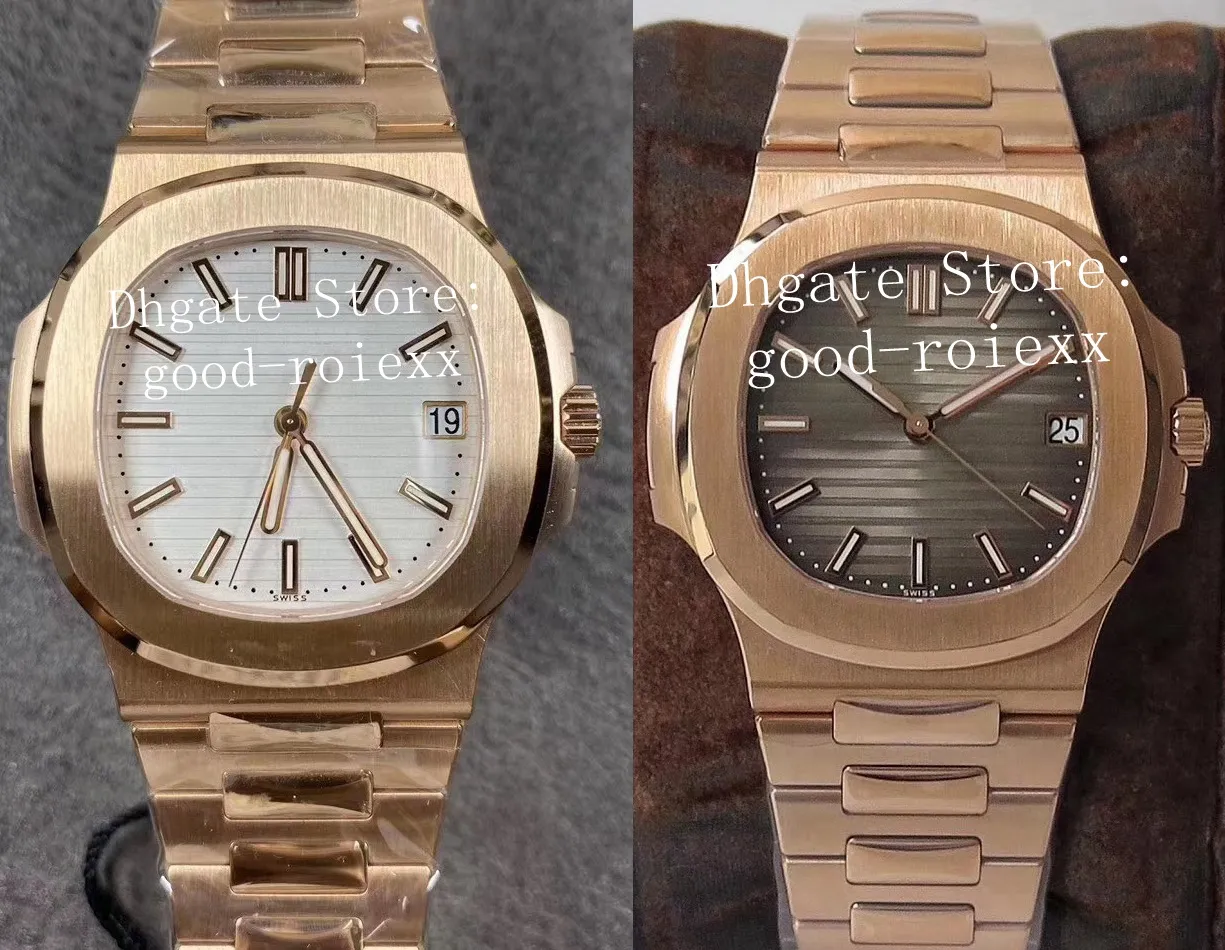 40 mm 8,3 mm luxe PPF Factory V4-versie wit grijze horloges voor heren heren Cal.324 SC 4N roségoud heren datum Eta 5711 automatisch blauw horloge zwart Pvd-horloges
