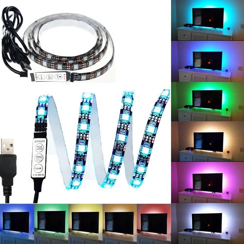 KWB 5V TV Bias Light USB LED Strip Light 1 PC