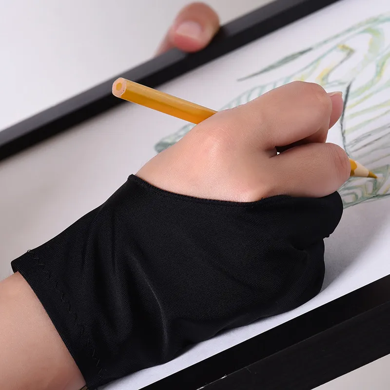 Anti Fouling Artist Drawing Fingerless Gloves For Typing For