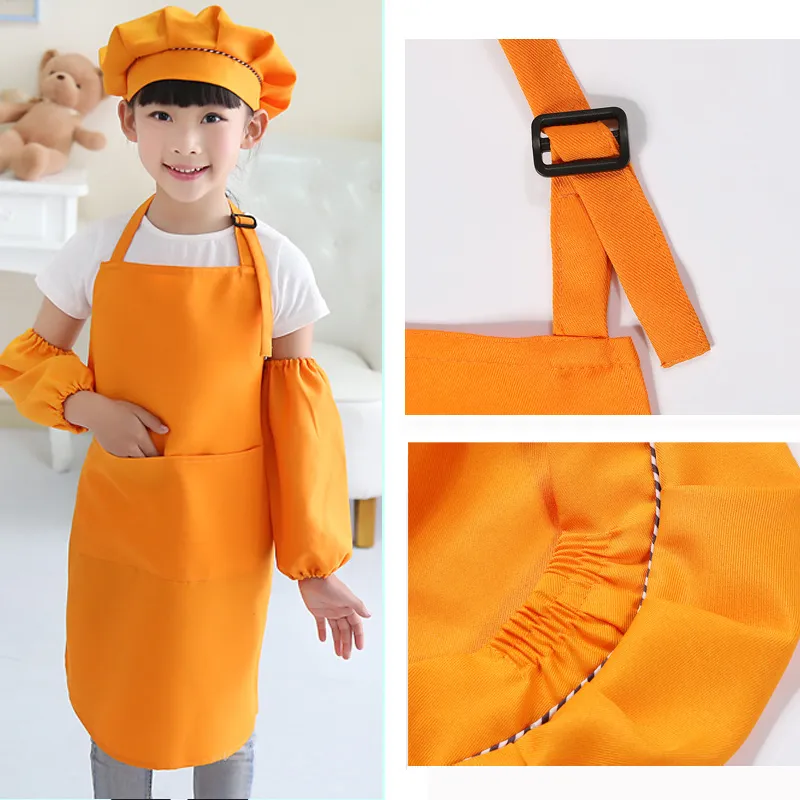 Delantal Infantil De Cocina Con Divertido Estampado – Ajustable, Con Dos Bolsillos, Resistente Al Agua Y Lavable, Para Niños De 4 A 12 Años, Perfecto Para Cocinar, Pintar Y Jardinería