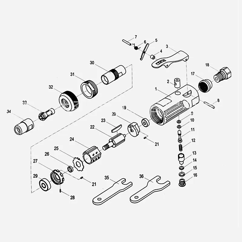 Livraison gratuite Outils pneumatiques 1/4 pouces Kit de broyeur à air Mini rectifieuse pneumatique avec meulage Ponceuse à pierre polonaise