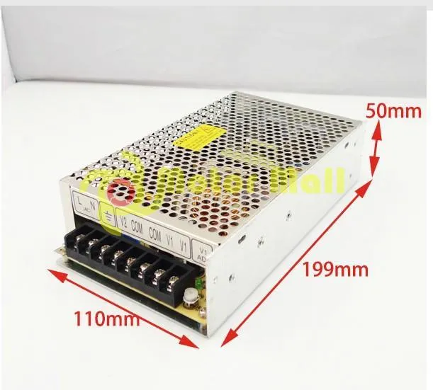 D-120A 126W Doppelte Ausgangsspannung 5 V / 12 A, 12 V / 5 A Schaltnetzteil CE- und ROHS-geprüft