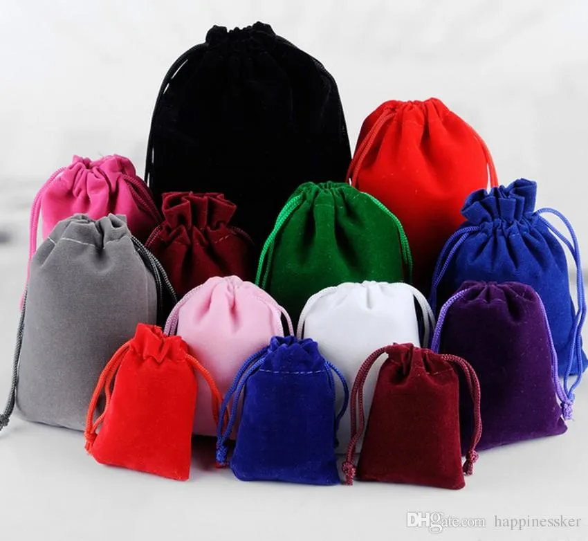 100 stks roze velours fluwelen tas sieraden pouch x9 7 cm geschenk tassen voor kerstcadeau verpakking