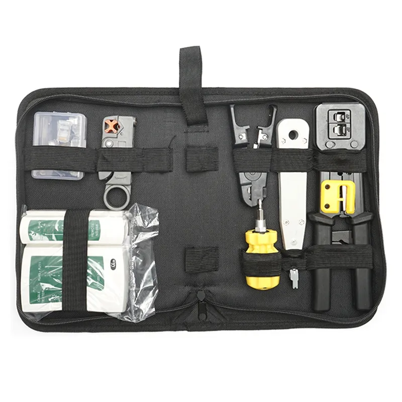 Kit d'outils de sertissage Rj45 pour Cat5/Cat6, maintenance informatique professionnelle, testeur de câbles Lan, ensemble d'outils de réparation de réseau, livraison gratuite