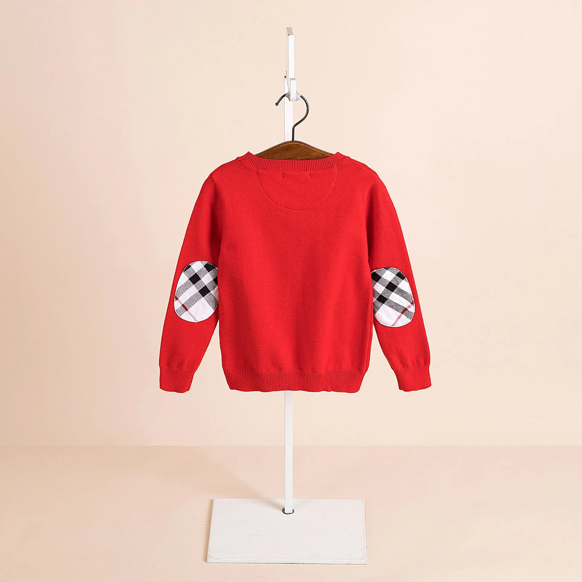 2019 Herbst und Winter Kinderbekleidung Kinder langärmelige Pullover Angora-Pullover Rundhals Pullover England