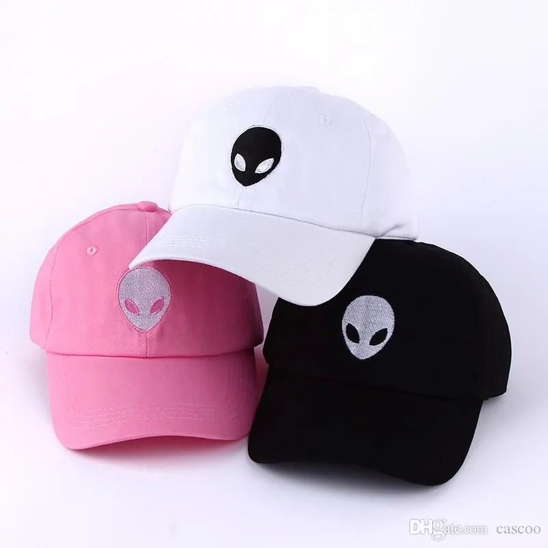 Alien di vendite calde piattino Outstar Space E. T UFO fan nero tessuto cappello da sole cappelli da baseball cappello sport cappello da sole uomini donne adulte